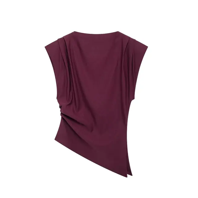 Women's Casual Sleeveless Top Brown - Image 4