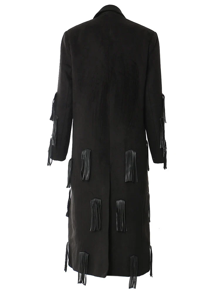 Women's Casual Trench Coat Black - Image 3