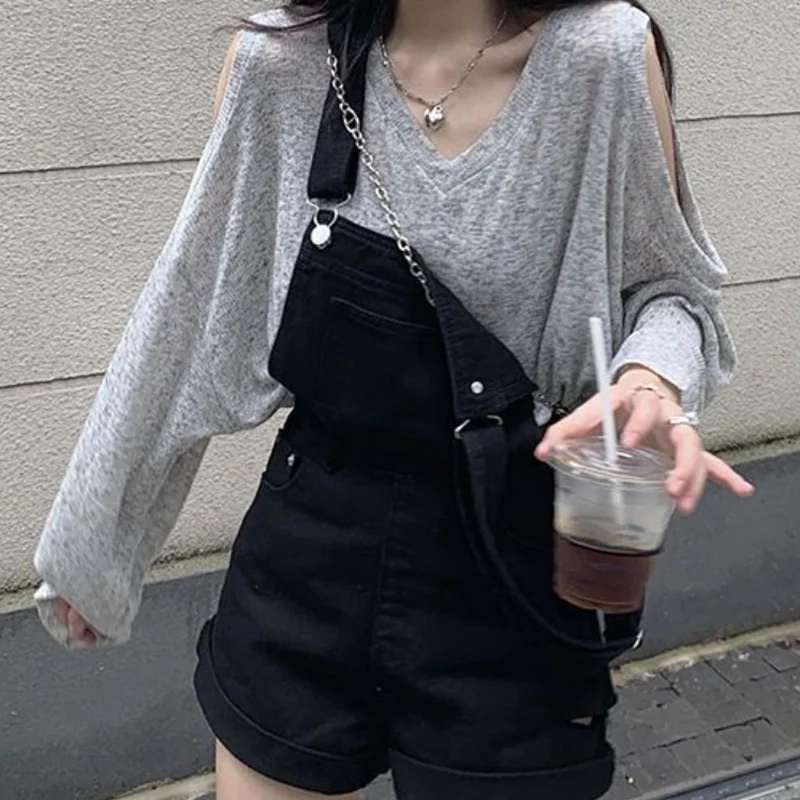 Women's Denim Romper - Image 2