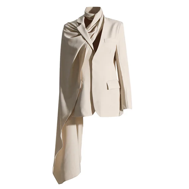 Women's Elegant Blazer Black - Image 3