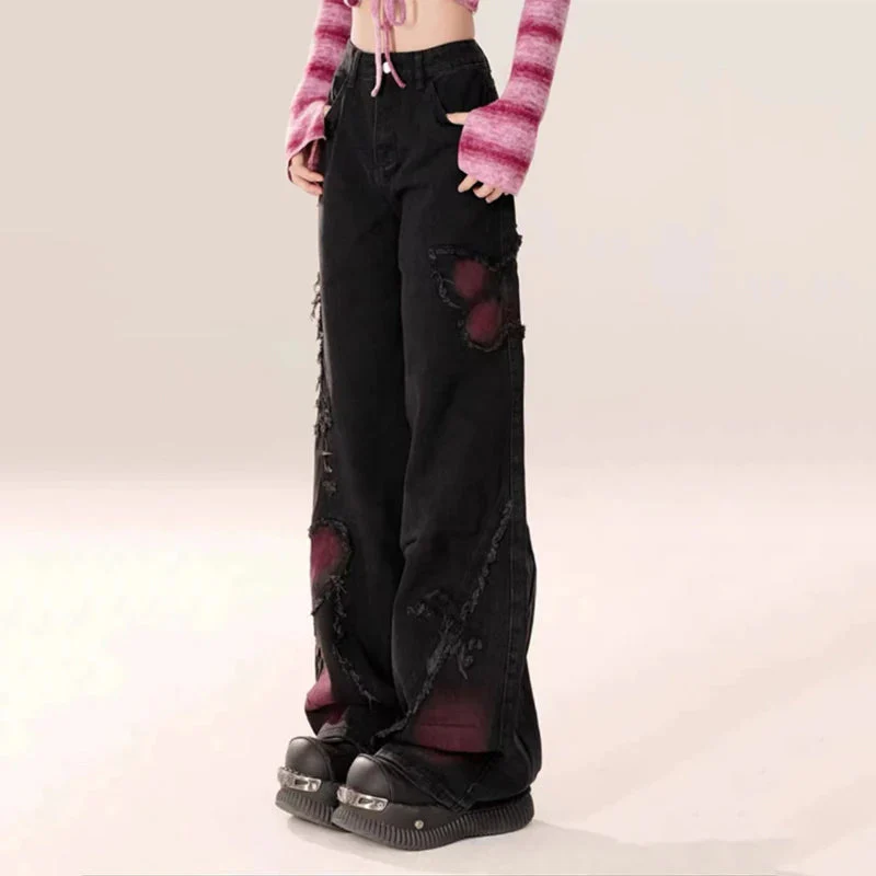 Women's Gothic Baggy Jeans - Image 3