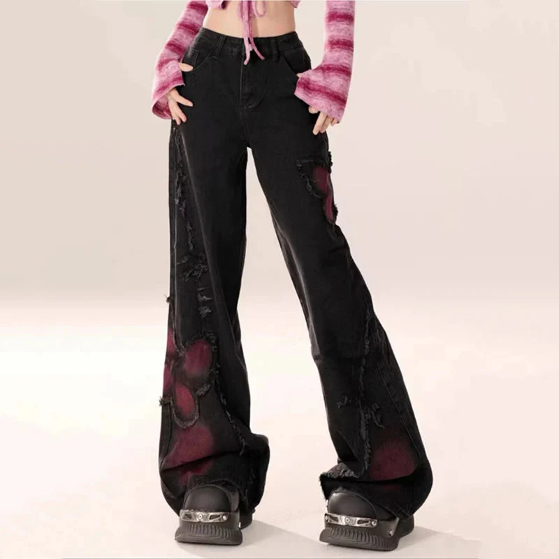 Women's Gothic Baggy Jeans - Image 2