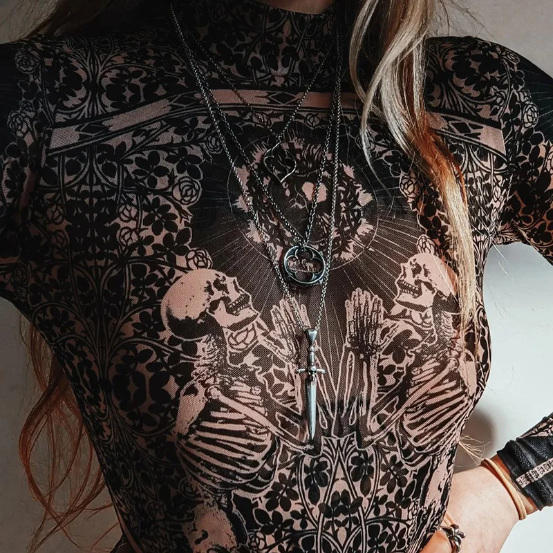 Women's Gothic Bodysuit - Image 2