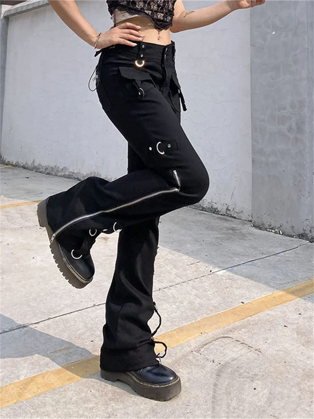 Women's Gothic Cargo Pants - Image 2