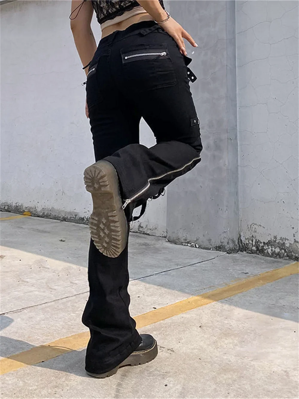 Women's Gothic Cargo Pants - Image 3
