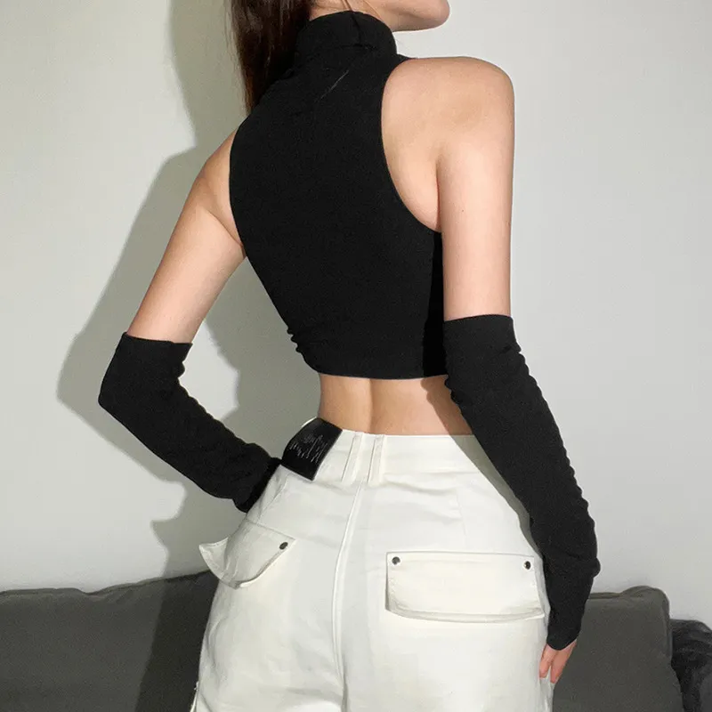 Women's Gothic Crop Top - Image 3