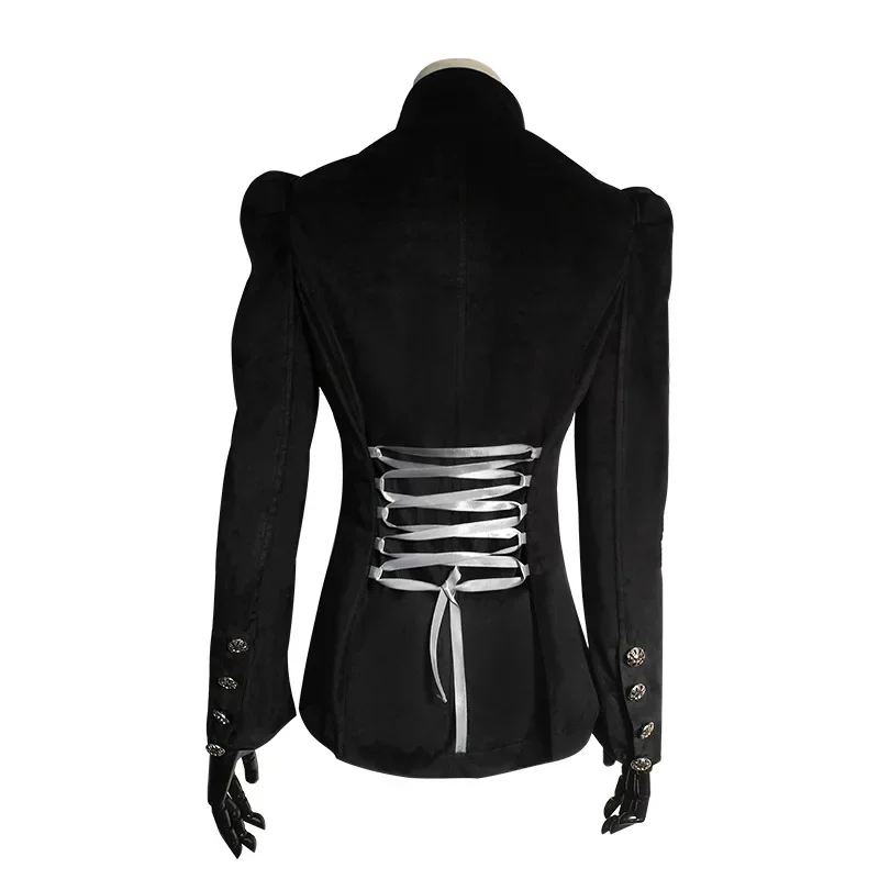 Women's Gothic Velvet Blazer - Image 2