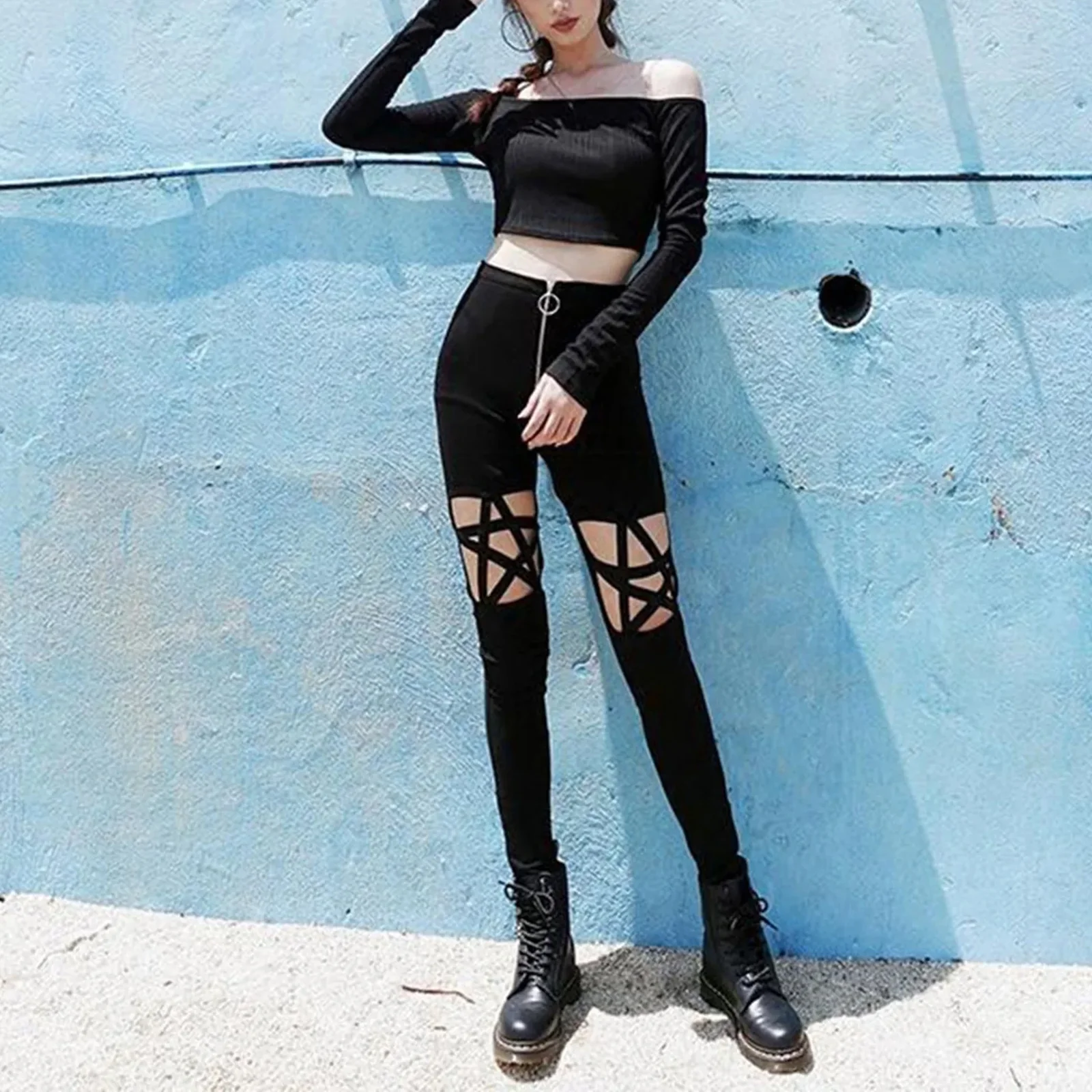 Women's Hollow Out Pants - Image 2