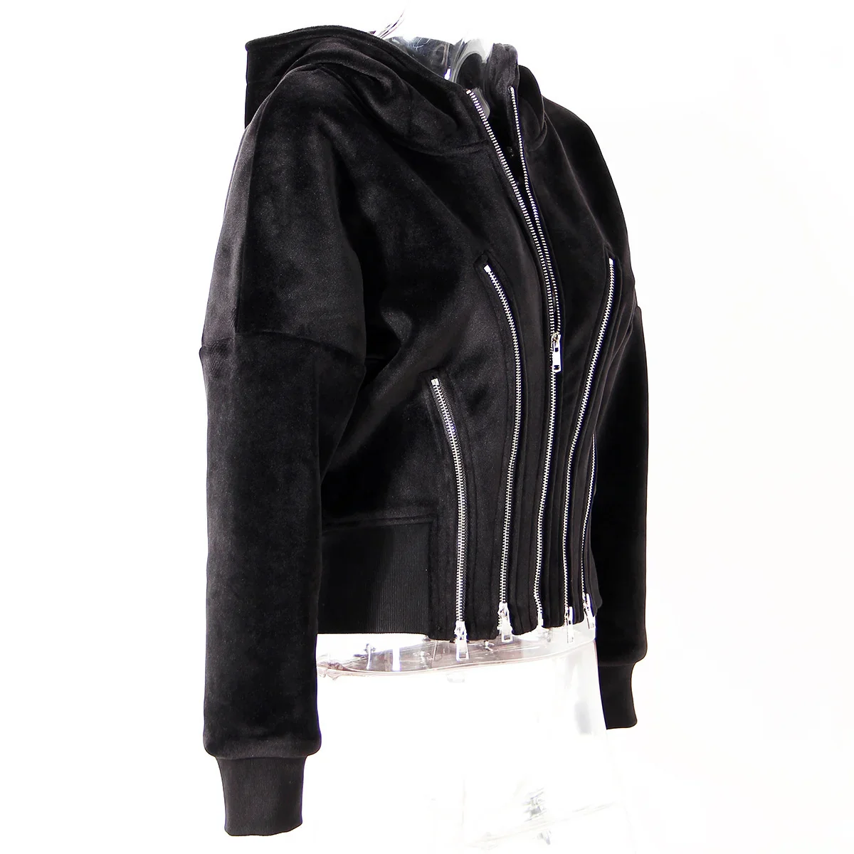 Women's Hooded Sweatshirt Black - Image 3