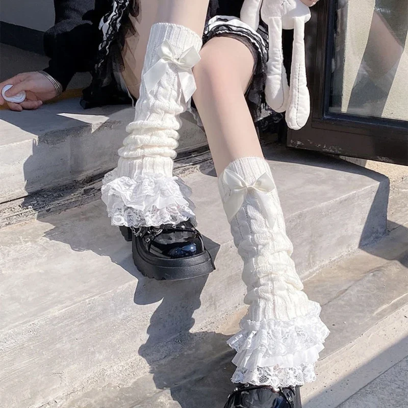 Women's Knitted Leg Warmers - Image 2