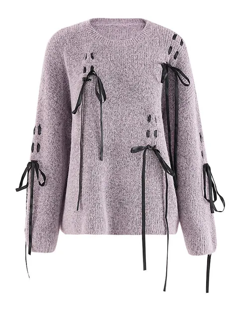 Women's Knitted Pullover - Image 4