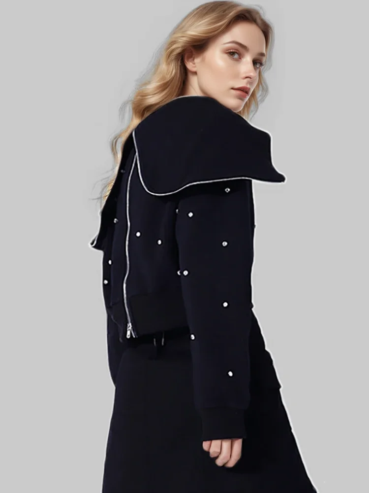 Women's Knitted Sweater Black - Image 3