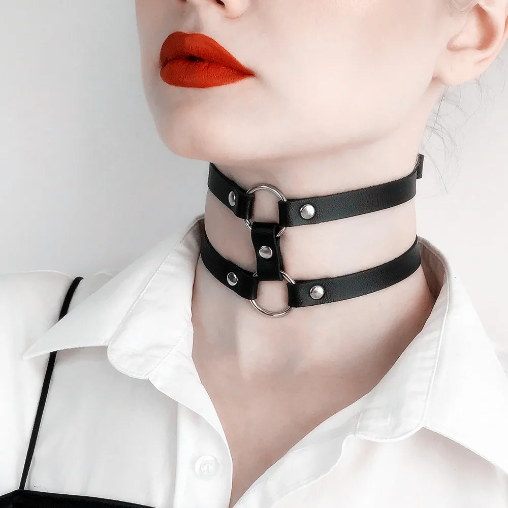 Women's Leather Choker - Image 2
