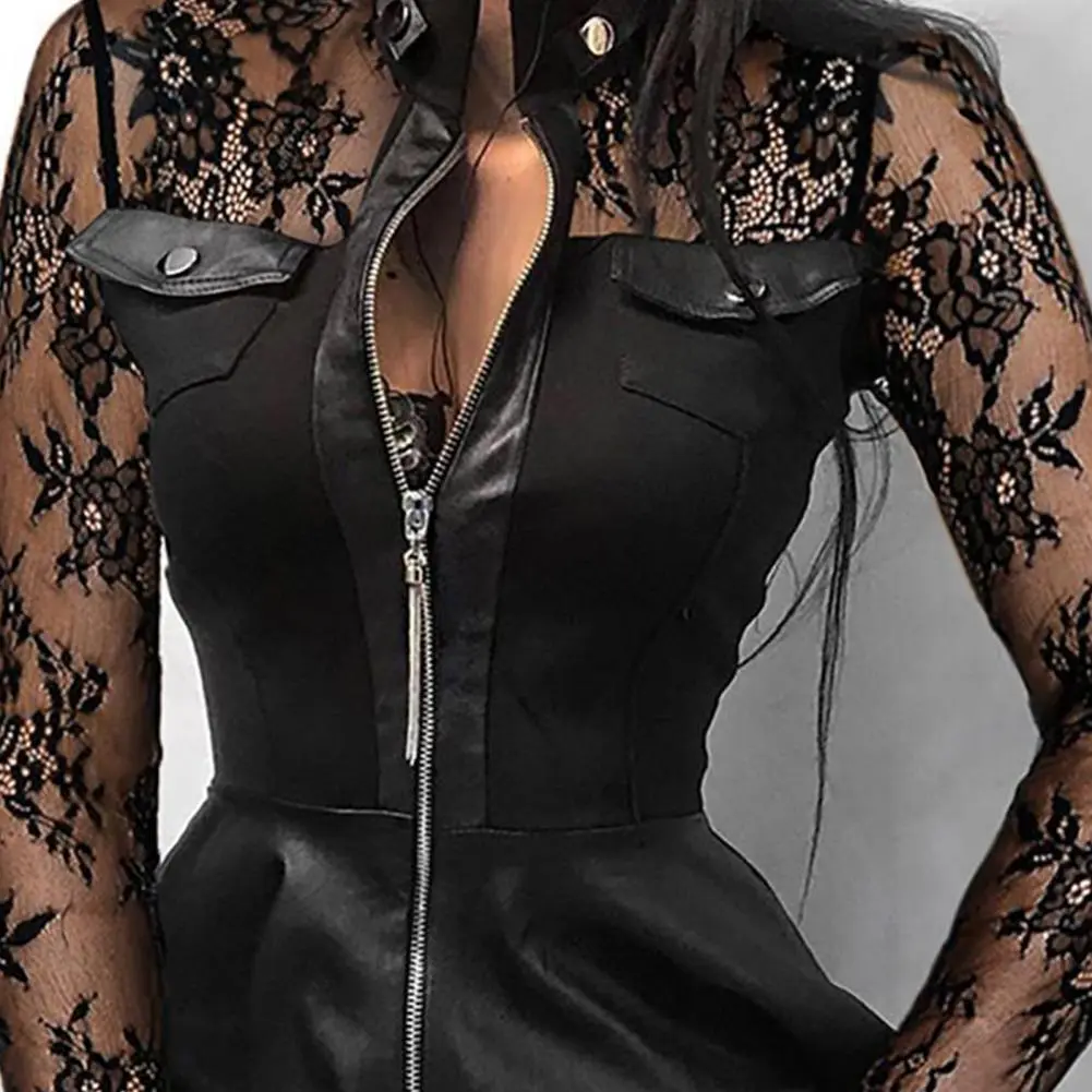 Women's Leather Dress - Image 2