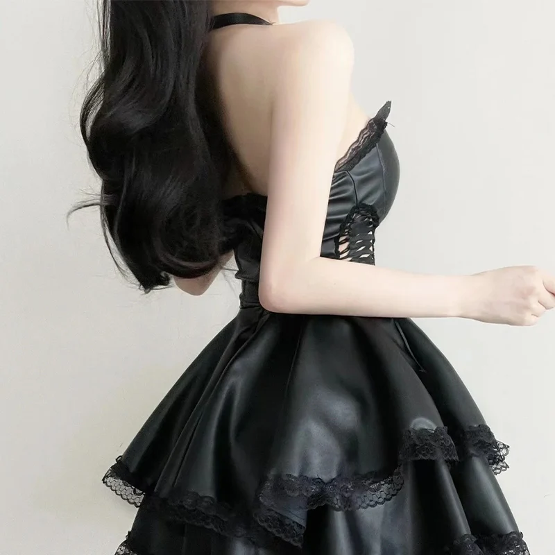 Women's Leather Dress - Image 4