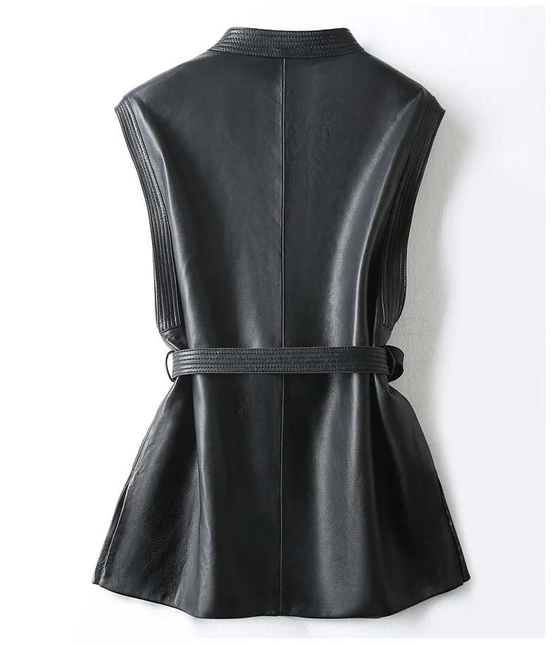 Women's Leather Vest - Image 2