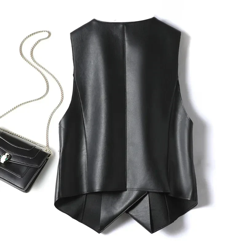 Women's Leather Vest - Image 2