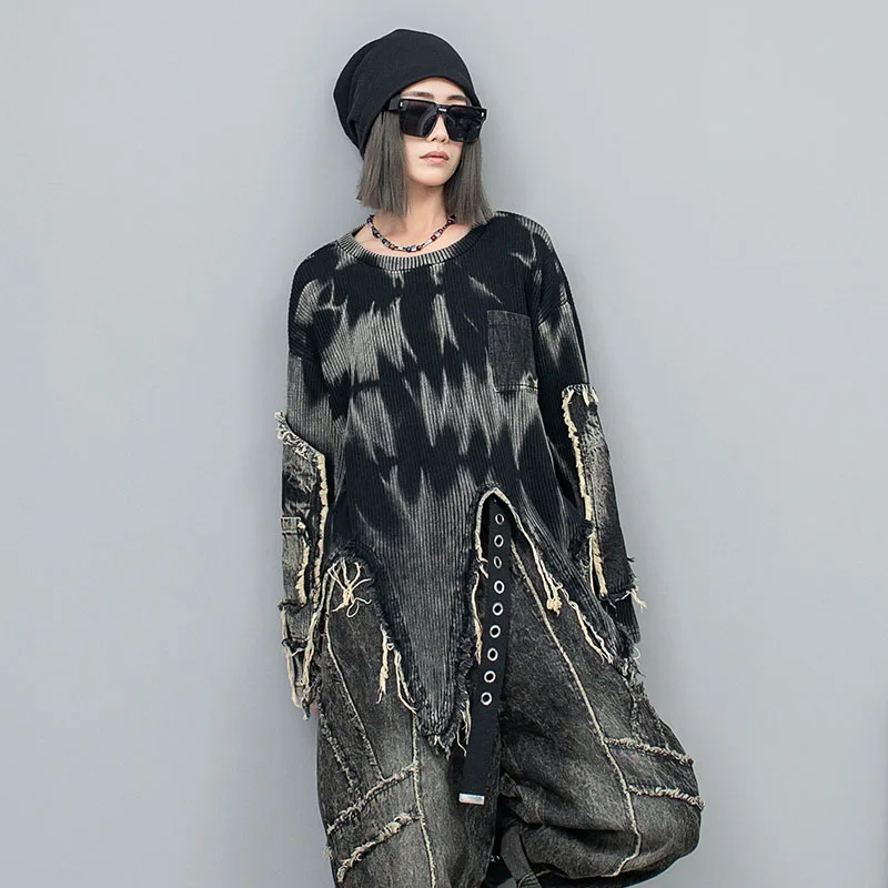 Women's Long Sleeve Sweater Black - Image 2