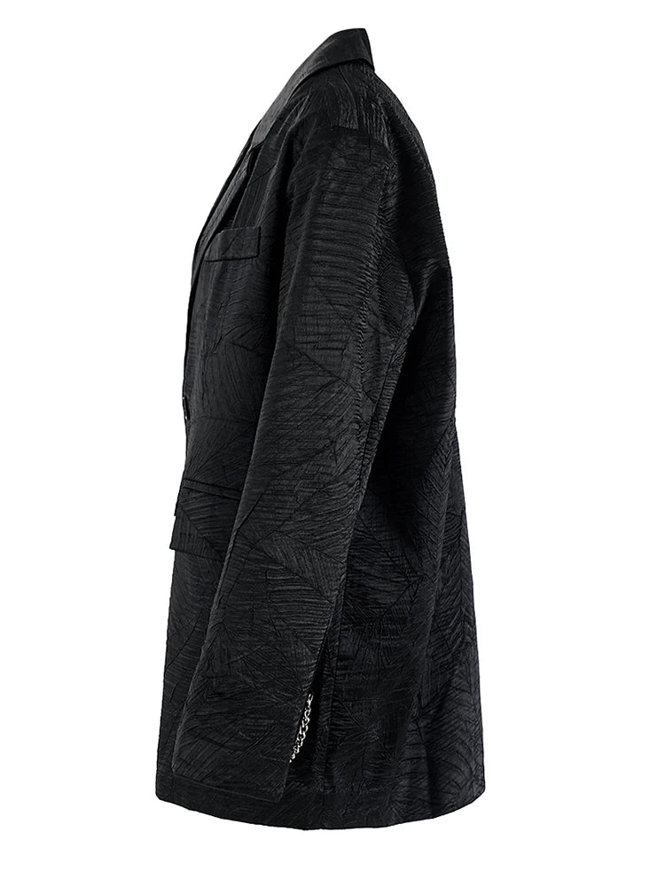 Women's Loose Fit Blazer Black - Image 2