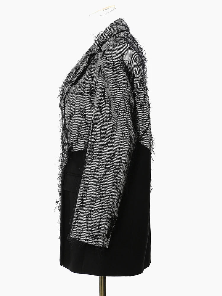 Women's Loose Fit Jacket Gray - Image 2