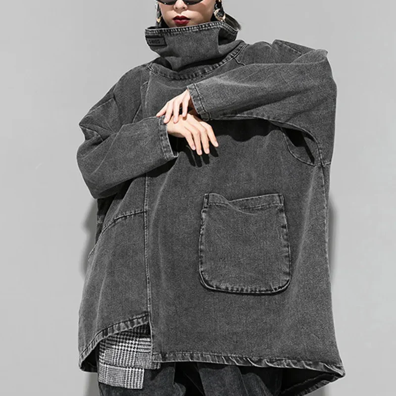 Women's Loose Fit Sweater Gray - Image 2