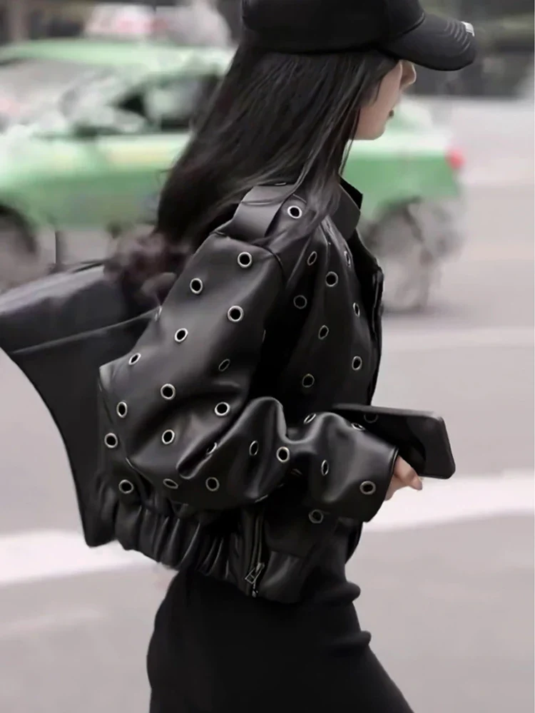 Women's Moto Leather Jacket - Image 2