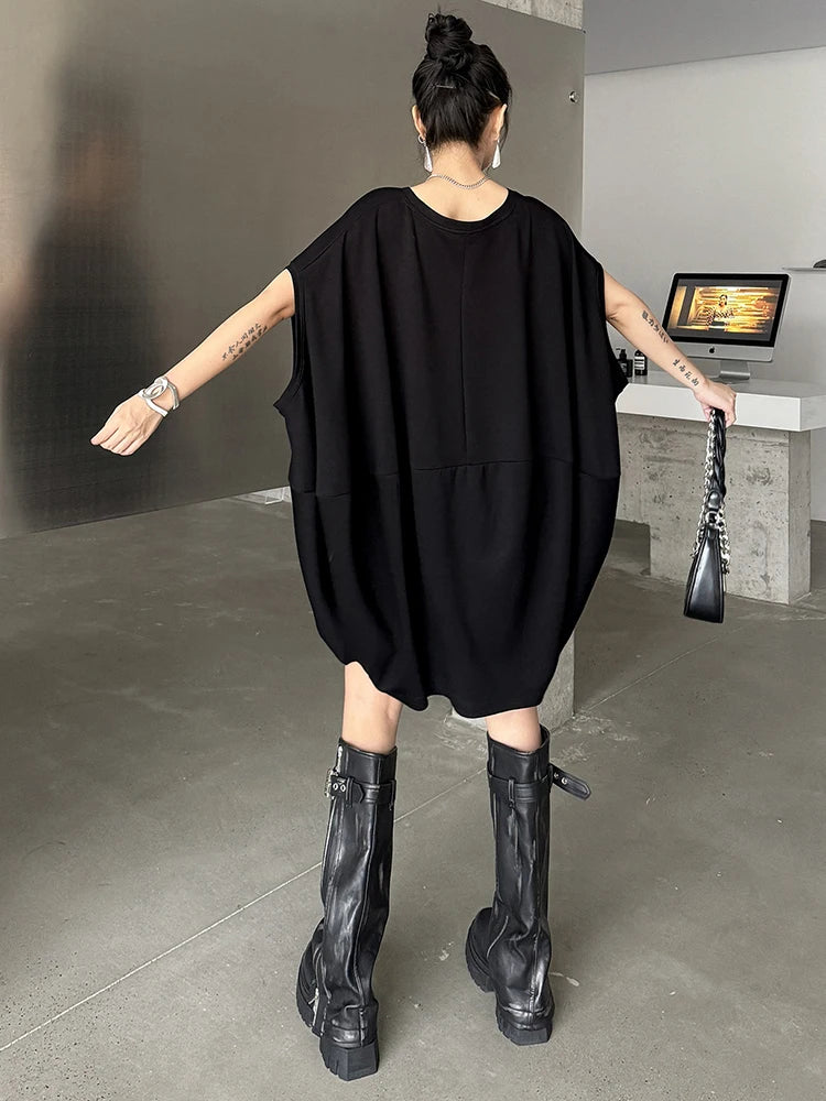 Women's Oversized Dress Black - Image 2