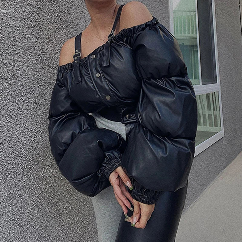 Women's Puffer Cropped Jacket - Image 2