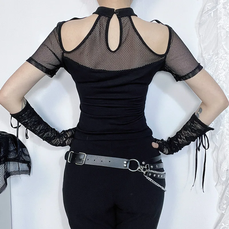 Women's Punk Hollow Out Top - Image 2