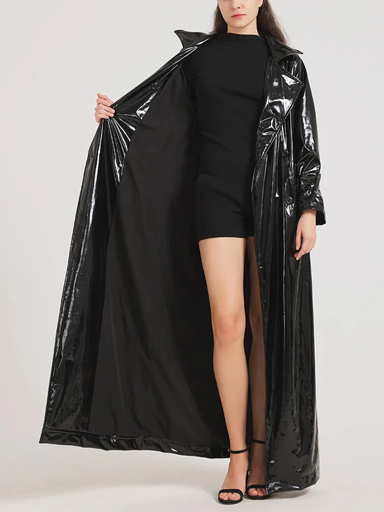 Women's Shiny Reflective Coat - Image 3