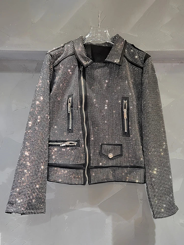 Women's Shiny Rhinestone Jacket - Image 2