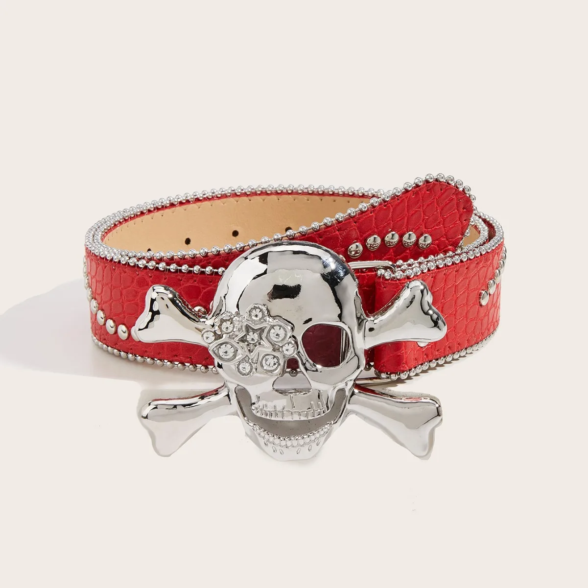 Women's Skull Belt Black - Image 3