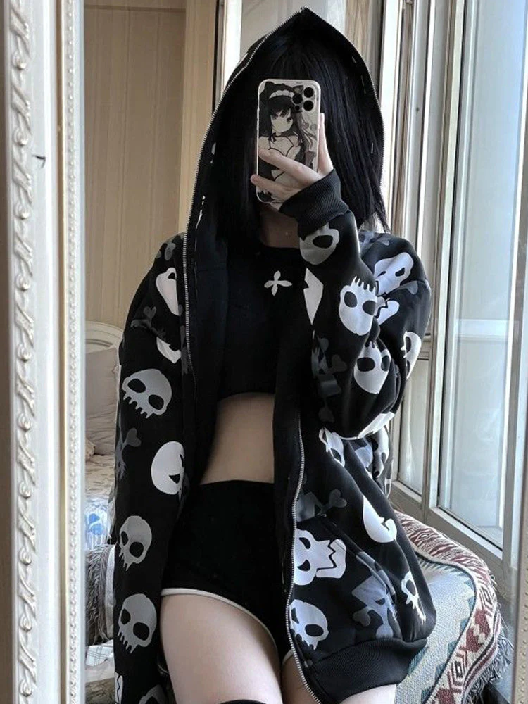 Women's Skull Hoodie - Image 2