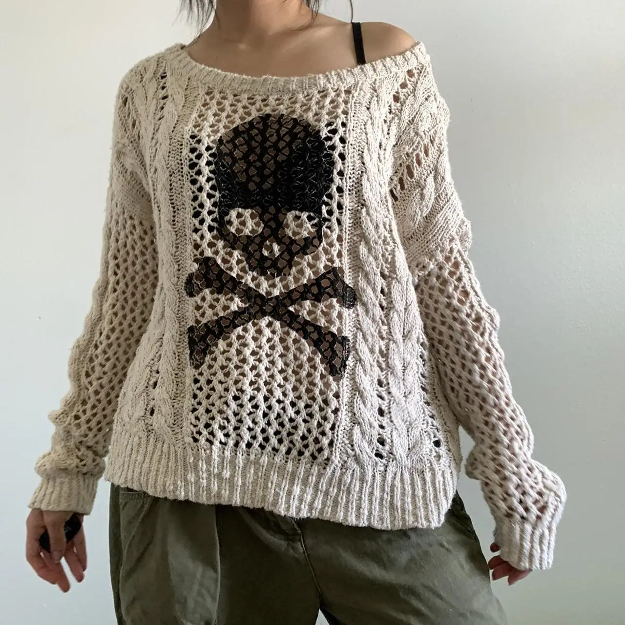 Women's Skull Jumper - Image 2