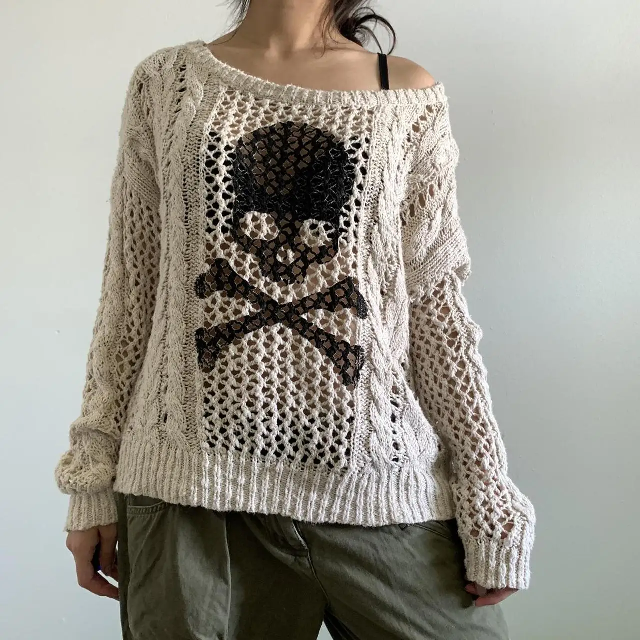 Women's Skull Jumper - Image 3