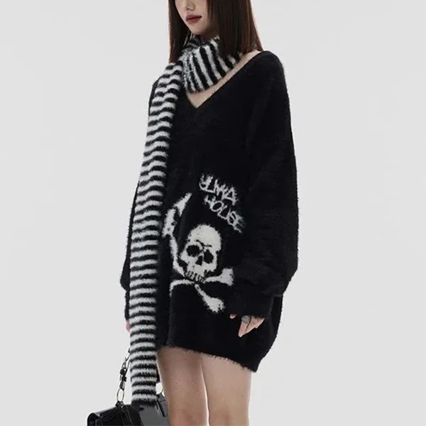 Women's Skull Sweater - Image 3