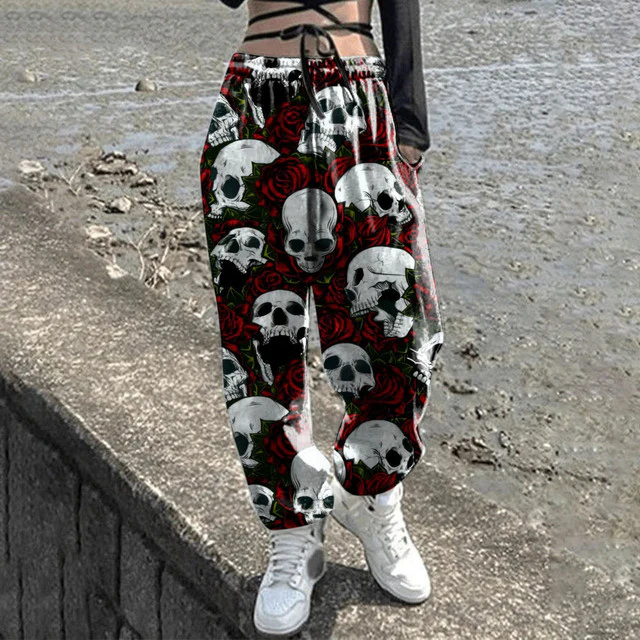 Women's Skull Sweatpants - Image 2