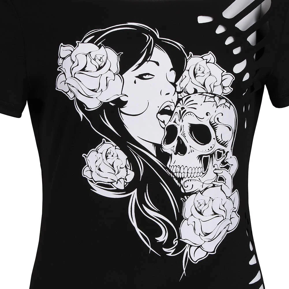 Women's Skull T-Shirt - Image 2