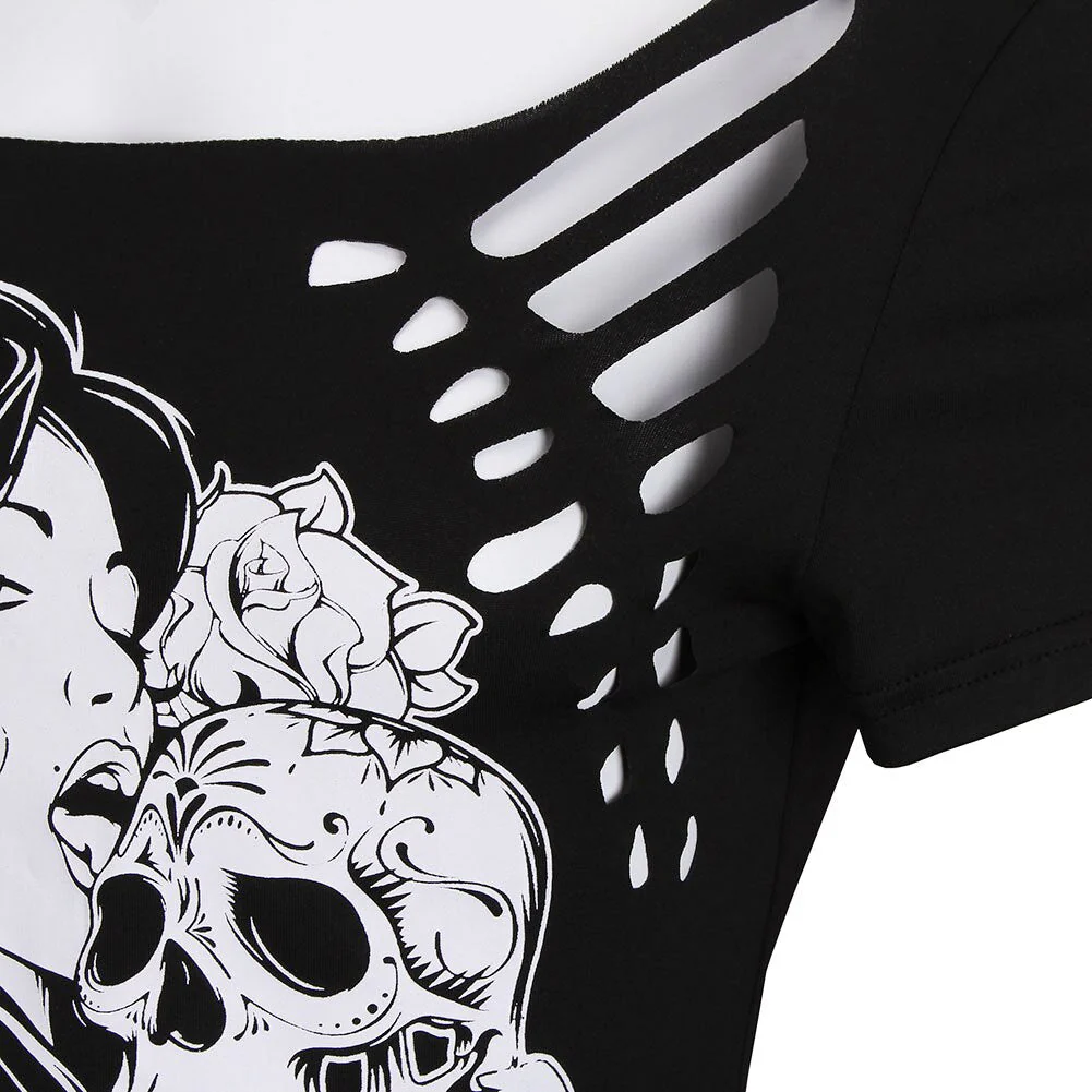 Women's Skull T-Shirt - Image 3
