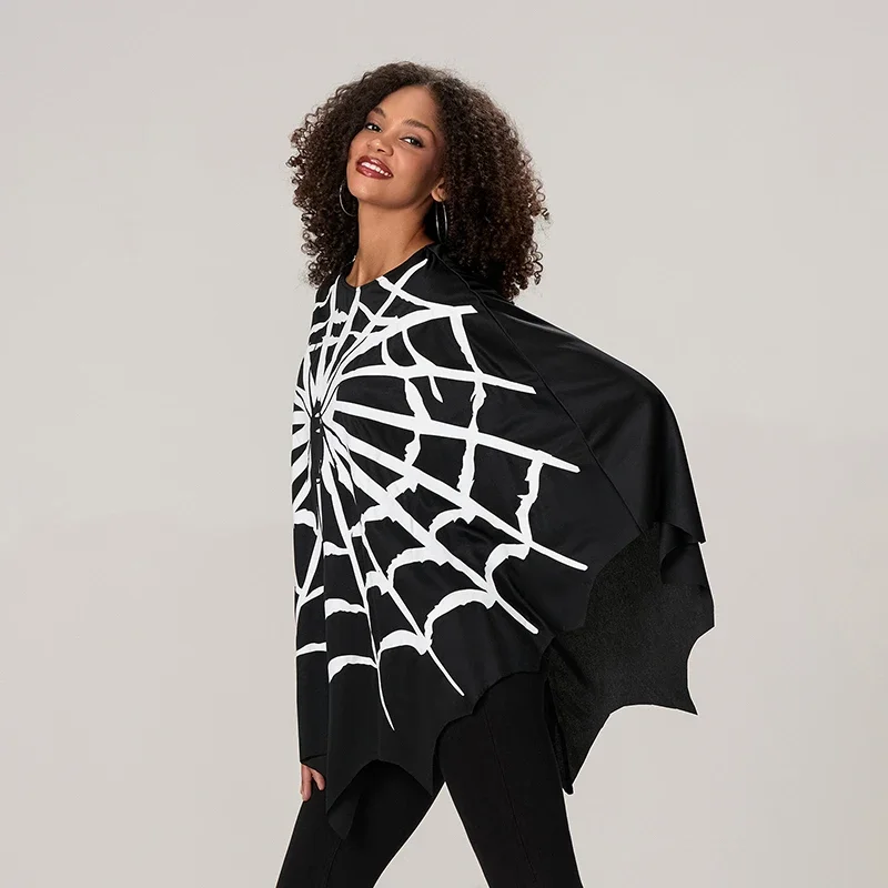 Women's Spider Web Cape Black - Image 4