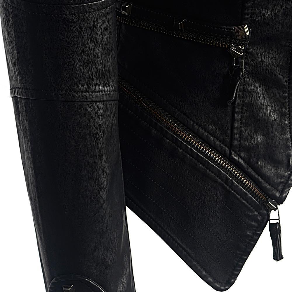 Women's Studded Leather Jacket - Image 4
