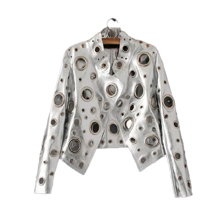 Women's Stylish Leather Jacket - Image 3