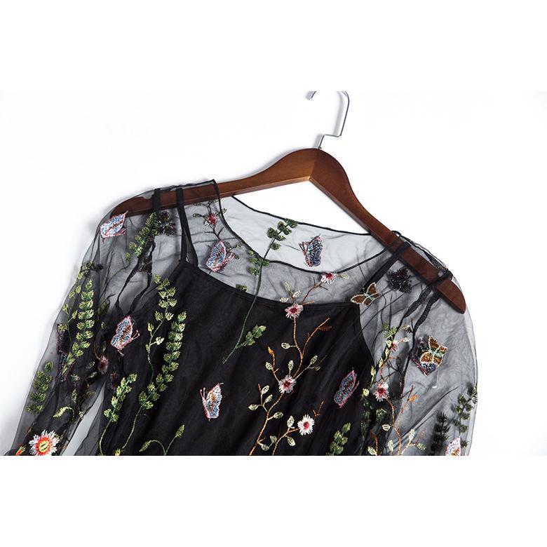Embroidery Party Dress - Image 5