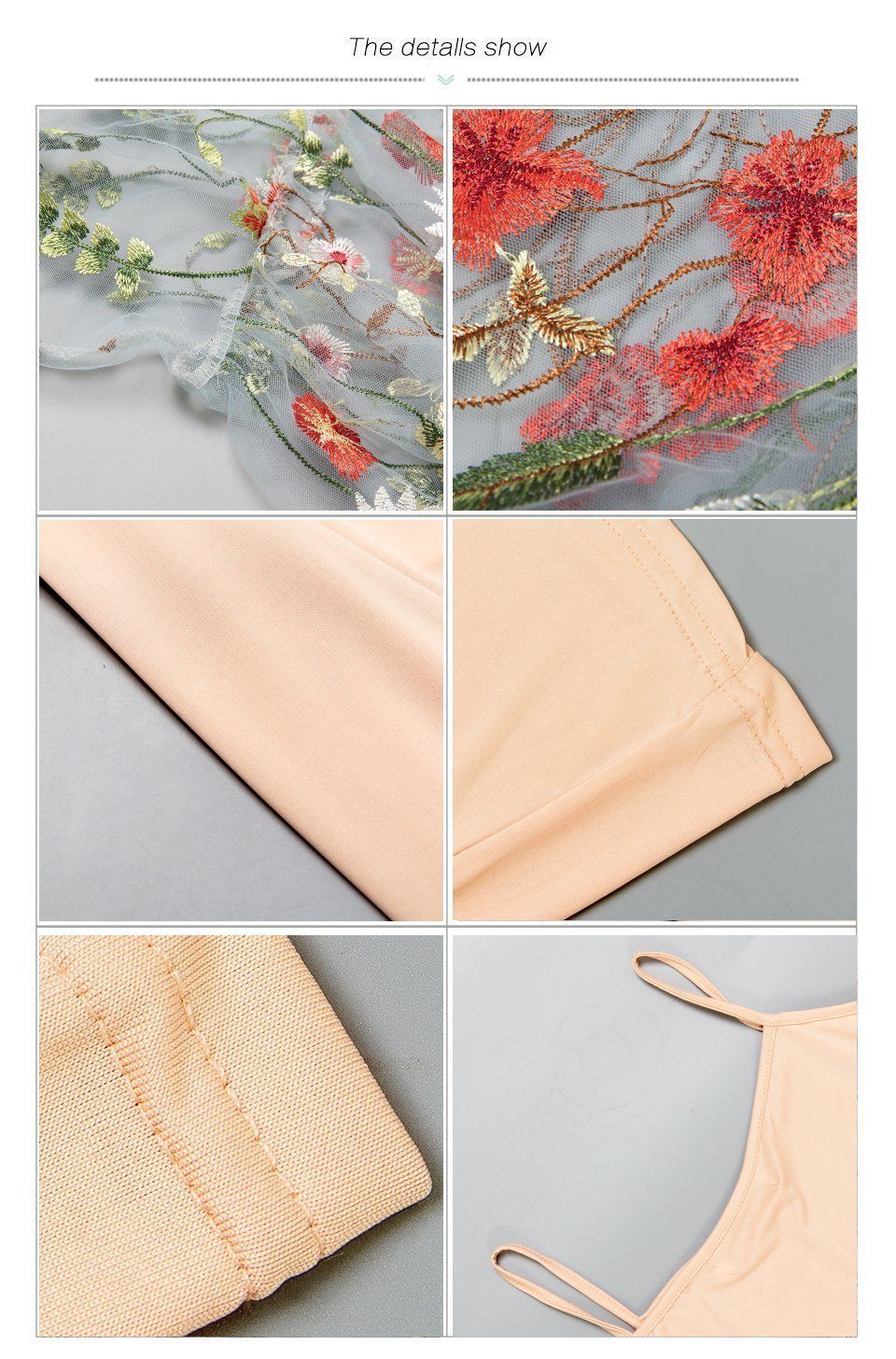Embroidery Party Dress - Image 3