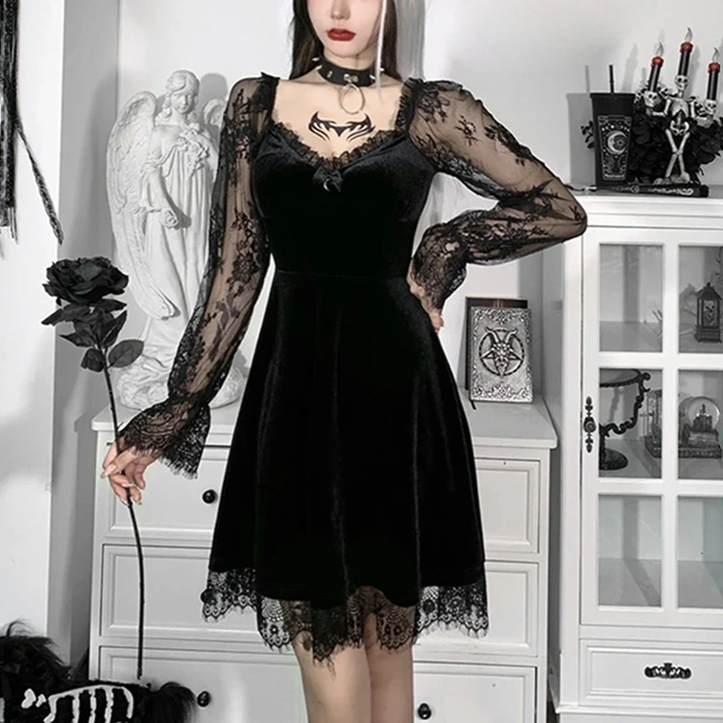 Women's Velvet Dress - Image 2
