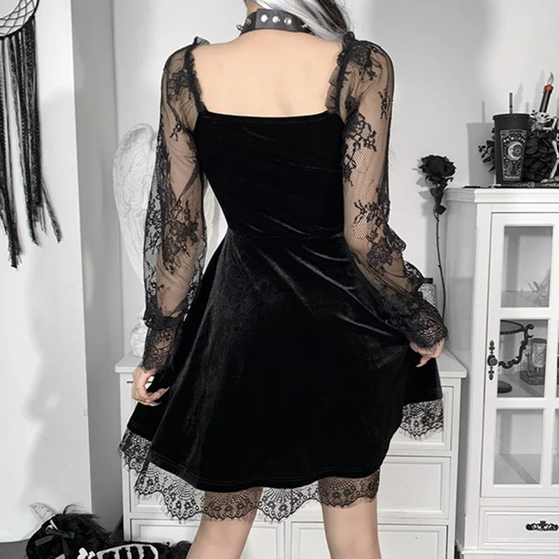 Women's Velvet Dress - Image 4