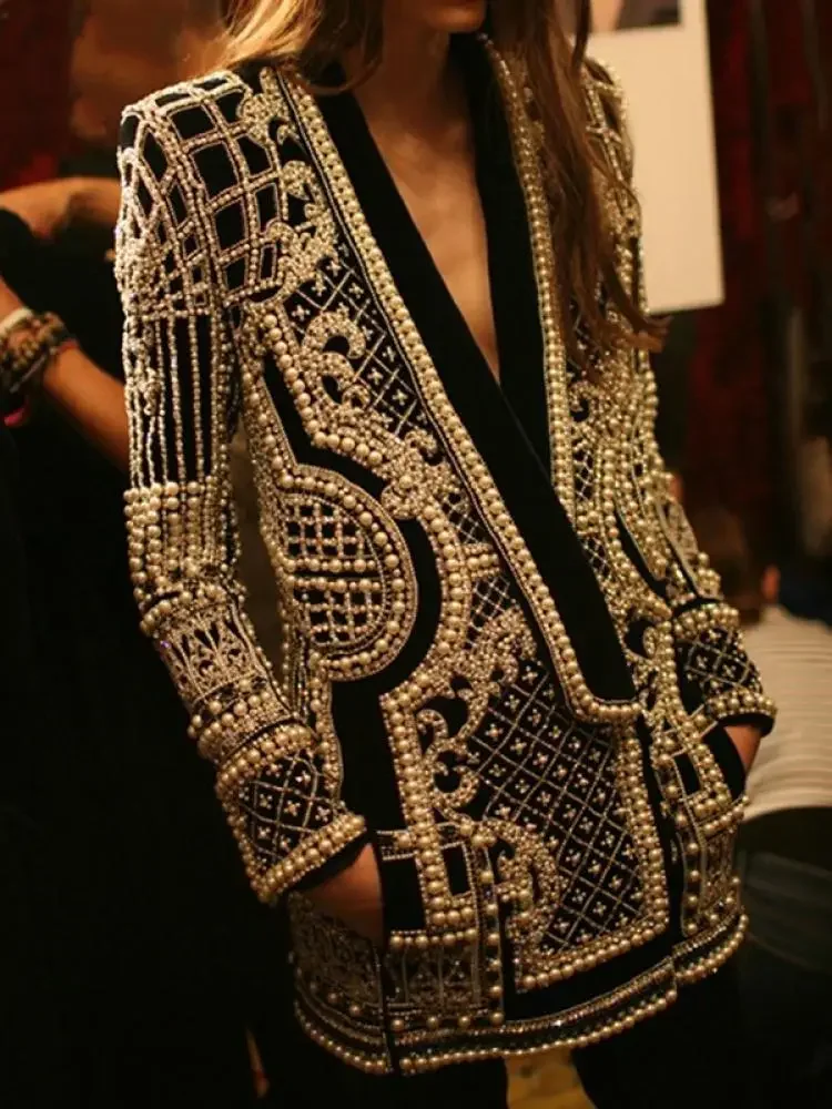 Women's Vintage Blazer-Coat - Image 2