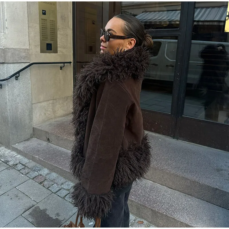 Women's Vintage Coat Brown - Image 2