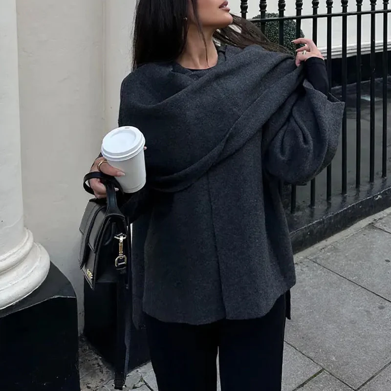 Women's Woolen Coat - Image 3