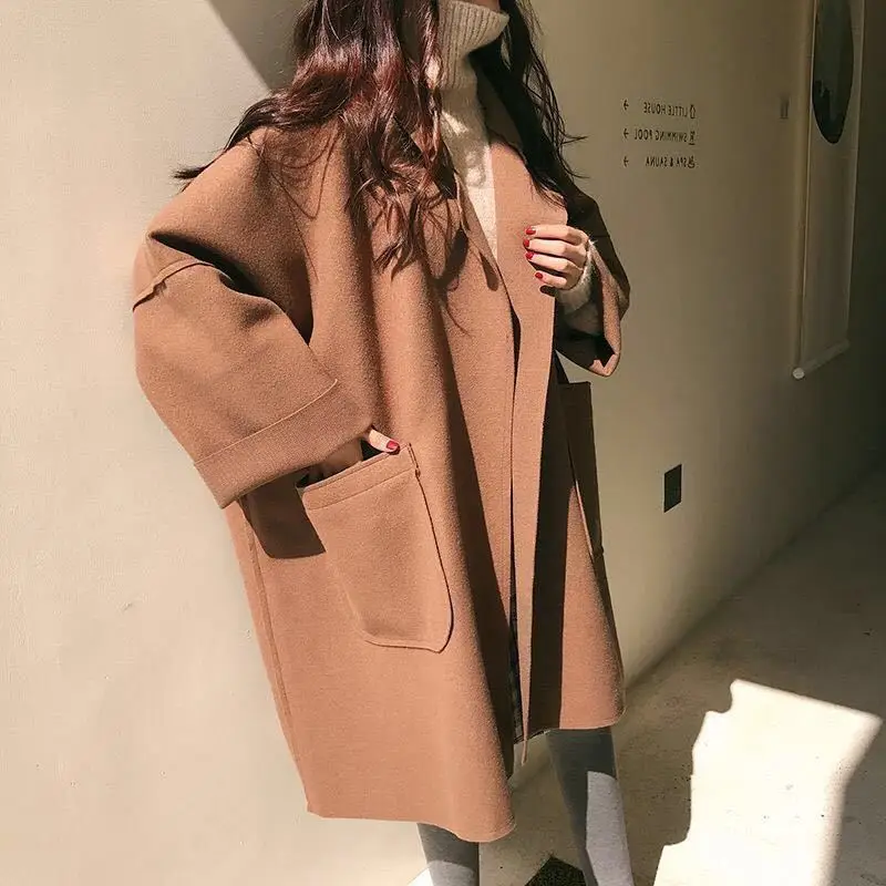 Women's Woolen Trench Coat - Image 2